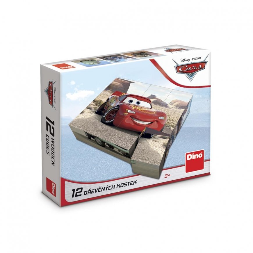 Dino wooden puzzle 12 pieces Cars