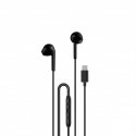 Dudao X3C in-ear wired USB-C headphones 1.2m - black Dudao X3C in-ear wired USB-C headphones 1.2m - black