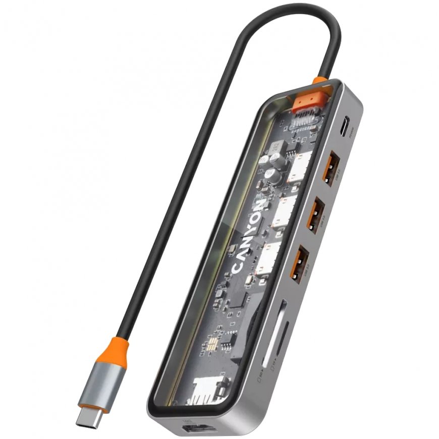 Canyon DS-13 USB Veids-C 5000 Mbit/s Pelēks – 2