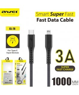 AWEI kabel CL-115L USB na Lightning czarny|black