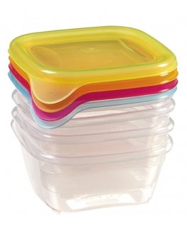 Food bowl set of 4 4x0,25L Fresh&Go mix