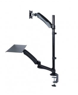 Maclean MC-681 monitori kinnitus ja alus 68,6 cm (27") Must Laud