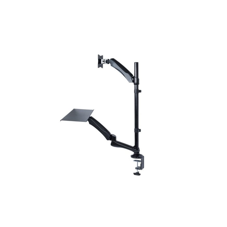 Maclean MC-681 monitoriaus laikiklis arba stovas 68,6 cm (27") Juoda Stalas