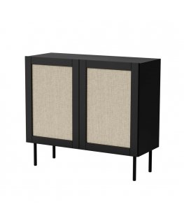 JUTA 2D kummut 100x39,5x90 must + linool calabria
