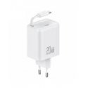 AWEI ład. siec. PD65-EU 35W 2x USB-C biała|white GaN AWEI ład. siec. PD65-EU 35W 2x USB-C biała|white GaN