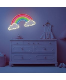 Neon PLEXI LED RAINBOW ON CLOUDS multicolor FPNE32 Forever Light