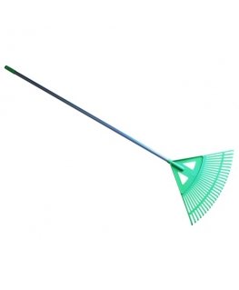 Leaf Rake with handle green 57cm