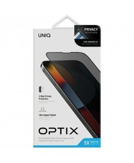Uniq Optix Privacy Tempered Glass for iPhone 14|13|13 Pro with A