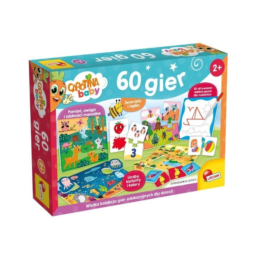 Carotina baby 60 harivat mängu lastele 102877 LISCIANI