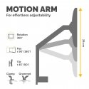 Fellowes Platinum Series 8056201 monitor mount / stand