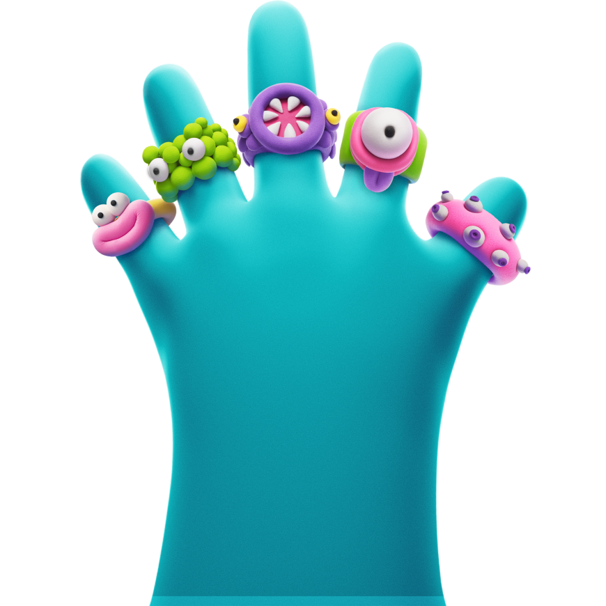 HEY CLAY modeling clay Rings aliens – 2