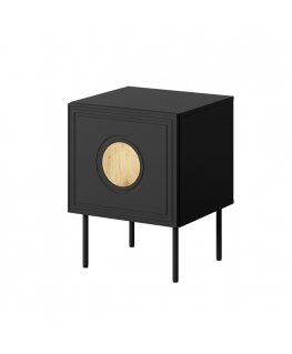 Öökapp 2 tk. PALAZZO 44,5x40x59 must + tamm käsitöö