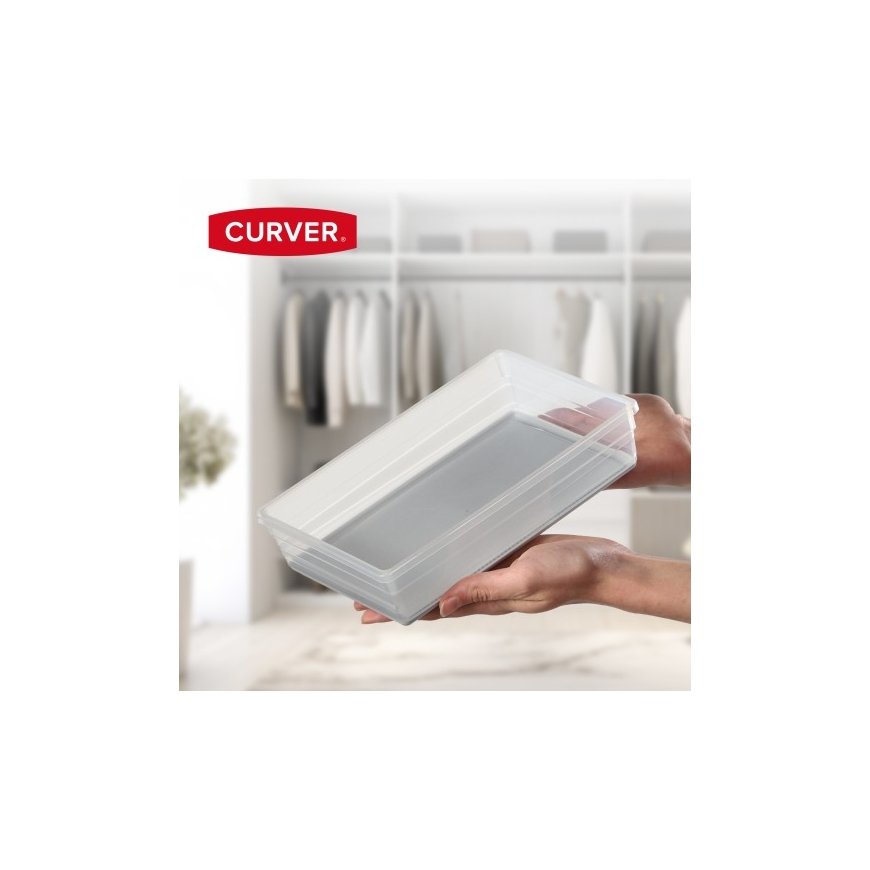 Box Sistemo Organizer 7 22.5 x 15.5 x 5 cm transparent|light gre