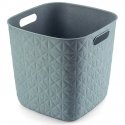Basket Softex square 15L 27,9x27,9x26,9cm teal Basket Softex square 15L 27,9x27,9x26,9cm teal