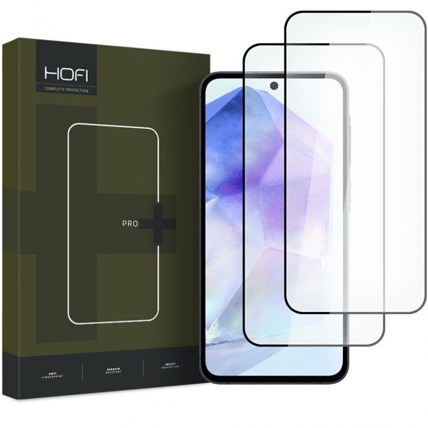 HOFI GLASS PRO+ 2-PACK GALAXY A35 | A55 5G BLACK TEMPERED GLASS