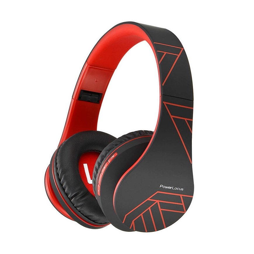 Wireless Headphones PowerLocus P2 (black-red)