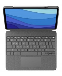 Logitech Combo Touch QWERTZ Saksa Smart Connector Harmaa