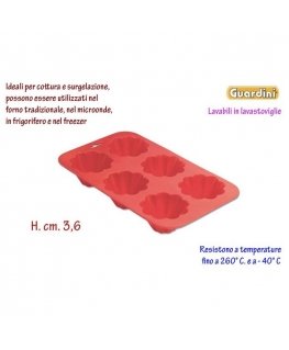 Silicone bracelet mould 6 pieces Juliette 17x29x3,8cm