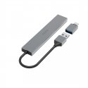 Hama 00200141 keskitin USB 3.2 Gen 1 (3.1 Gen 1) Type-A 5000 Mbit/s Harmaa