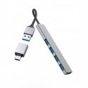 Hama 00200141 interface hub USB 3.2 Gen 1 (3.1 Gen 1) Type-A 5000 Mbit/s Grey