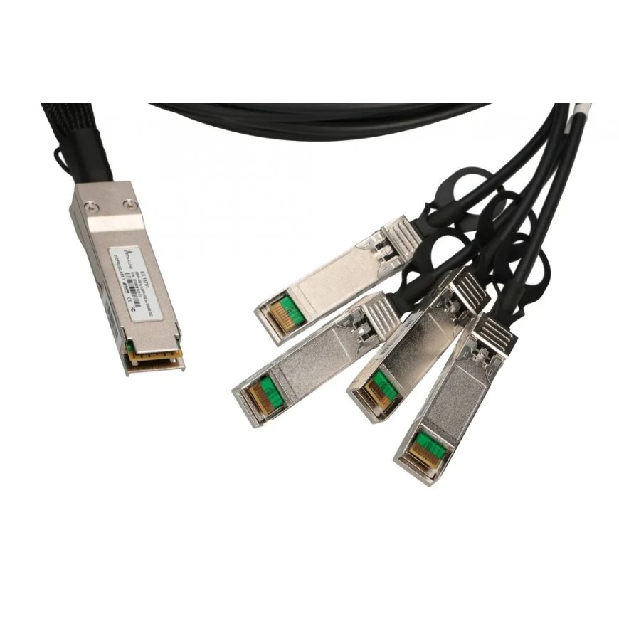 Extralink QSFP+ Cable QSFP+ DAC DAC, 40Gbps to 4x 10Gbps 3m, 30AWG – 2