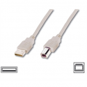Logilink USB 2.0 connection cable USB A male, USB B male, 3 m