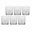 Set of 6 Thick Bottom Glasses Babila Heart - Transparent, 350 ml Set of 6 Thick Bottom Glasses Babila Heart - Transparent, 350 ml