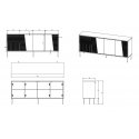4D kumode ABI 200x45x88 kašmira matēta 4D kumode ABI 200x45x88 kašmira matēta