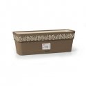 Flower box with tray Gaia 50x18x17cm brown Flower box with tray Gaia 50x18x17cm brown