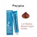 Fanola Colouring Cream professional permanent hair colour 7.43 1