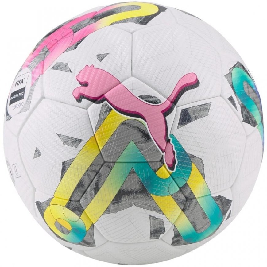 Puma Orbita 2TB FIFA Quality Pro Football balti-zaļi-rozā 83775 01