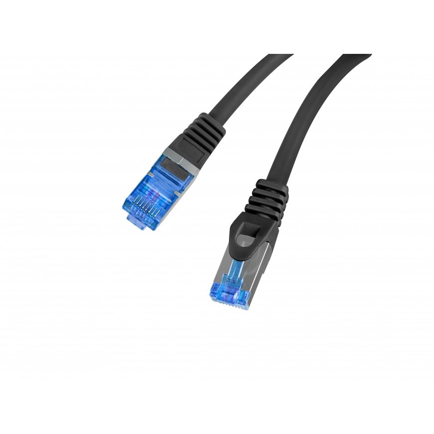 Lanberg PCF6A-10CC-0025-BK networking cable Black 0.25 m Cat6a S/FTP (S-STP) – 2