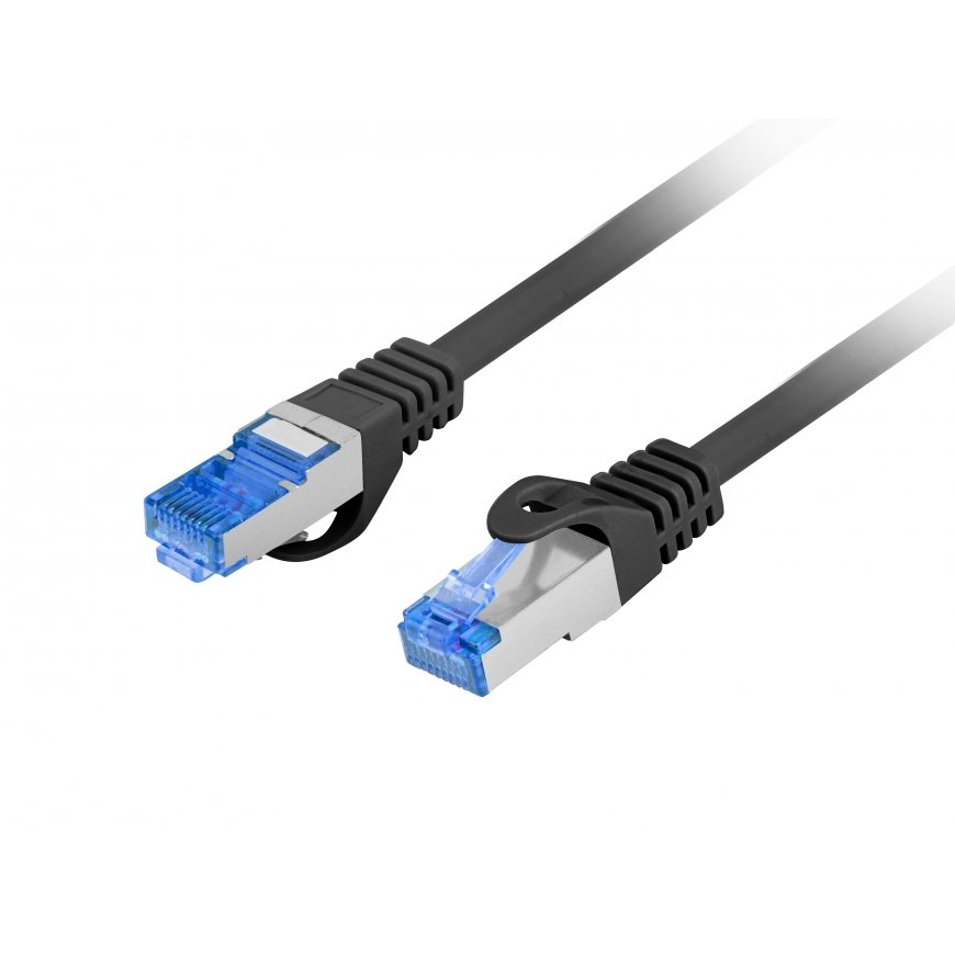 Lanberg PCF6A-10CC-0025-BK verkkokaapeli musta 0,25 m Cat6a S/FTP (S-STP) – 3