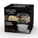 Adler AD 633 пароварка 3 корзина(ы) Отдельно стоящий 800 W Белый Adler AD 633 пароварка 3 корзина(ы) Отдельно стоящий 800 W Белый