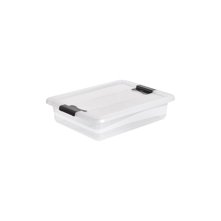 Box with lid crystalbox Cornelia 39,5x29,5x9,5cm 7L transparent – 2