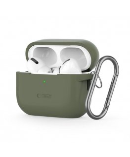 TECH-PROTECT SILICONE HOOK APPLE AIRPODS PRO 1 | 2 OLIVE GREEN