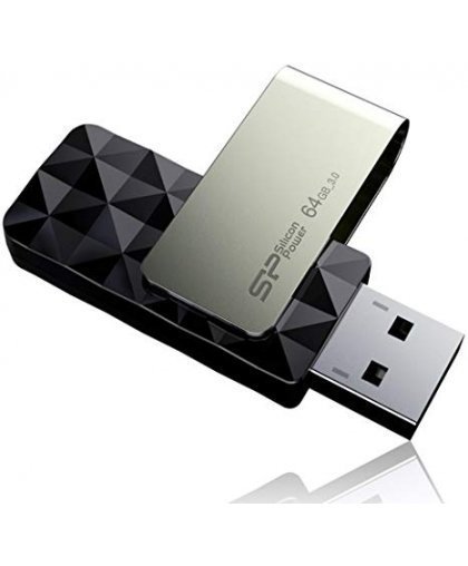 Flash Drive Silicon Power Blaze B30 32GB USB 3.1 TSOP melns – 2