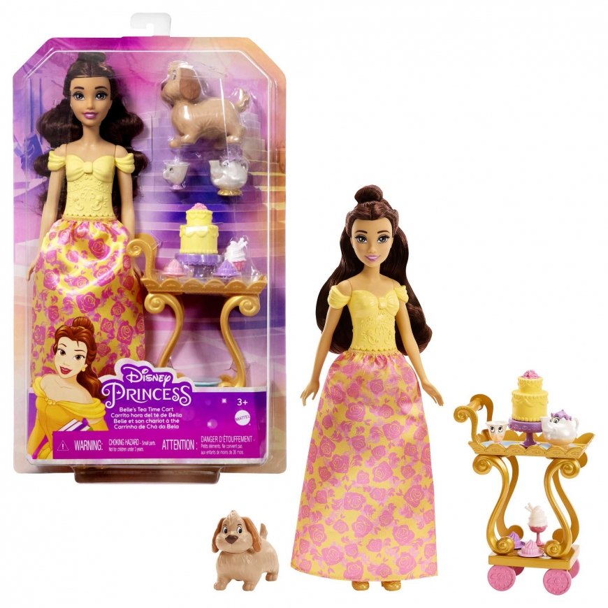 Mattel Disney Princess Belle's Tea Time Cart – 5