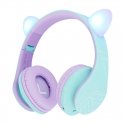 PowerLocus P2 Cats Ears Wireless Headphones for Kids (blue and purple) PowerLocus P2 Cats Ears Wireless Headphones for Kids (blue and purple)