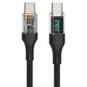 Fuj:tech USB-C - USB-C -kaapeli LED-näytöllä, 2 m Fuj:tech USB-C - USB-C -kaapeli LED-näytöllä, 2 m