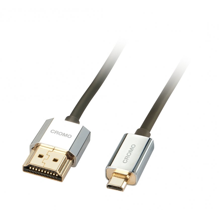 Lindy 41681 HDMI-kaabel 1 m HDMI tüüp A (Standard) HDMI tüüp D (Micro) Must