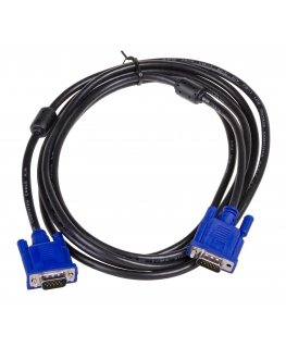 Akyga AK-AV-07 VGA-kaapeli 3 m VGA (D-Sub) musta, Sininen