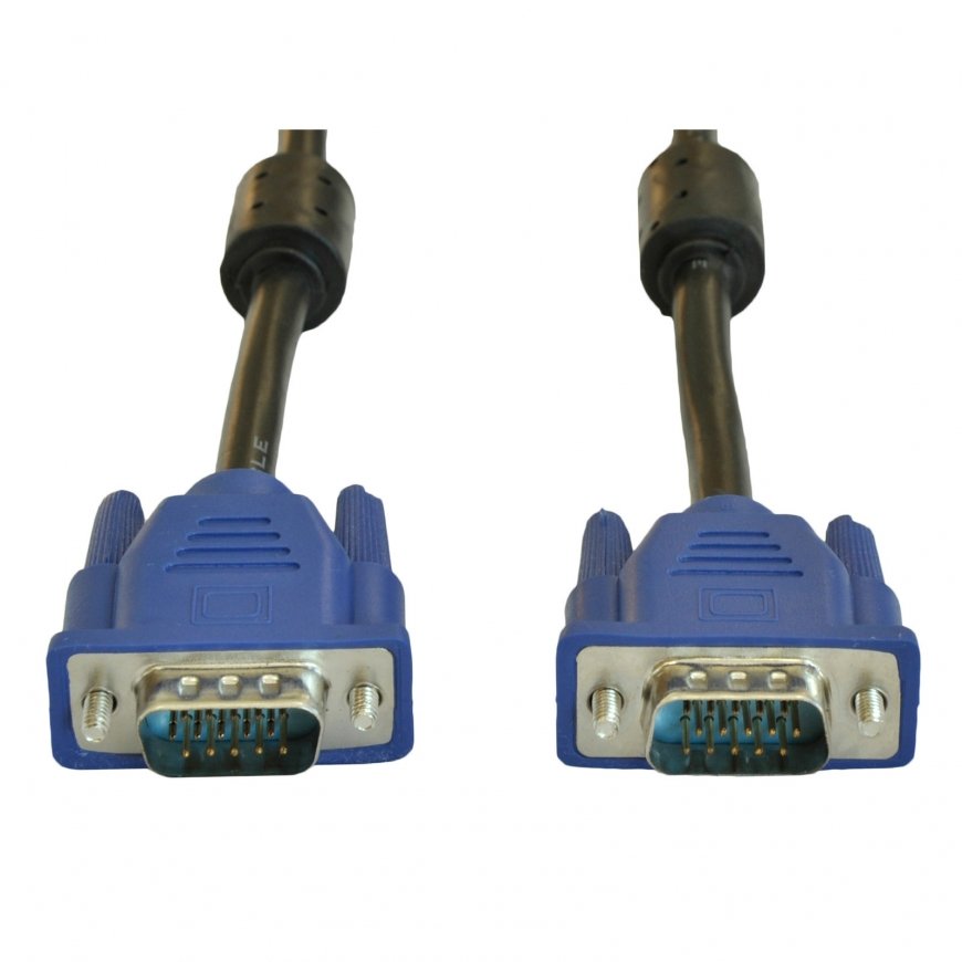 Akyga AK-AV-07 VGA-kaapeli 3 m VGA (D-Sub) musta, Sininen – 3