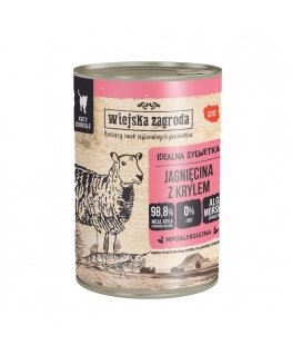 WIEJSKA ZAGRODA Lamb with krill - wet cat food - 400g
