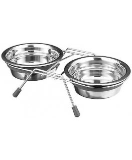 Tray with bowls : Trixie Eat on Feet Bowl Set, 2*0.25l|11cm
