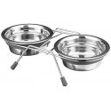 Tray with bowls : Trixie Eat on Feet Bowl Set, 2*0.25l|11cm Tray with bowls : Trixie Eat on Feet Bowl Set, 2*0.25l|11cm