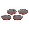 Tartlet mould set 4 pcs. Rossana Ø12x1,9cm Tartlet mould set 4 pcs. Rossana Ø12x1,9cm