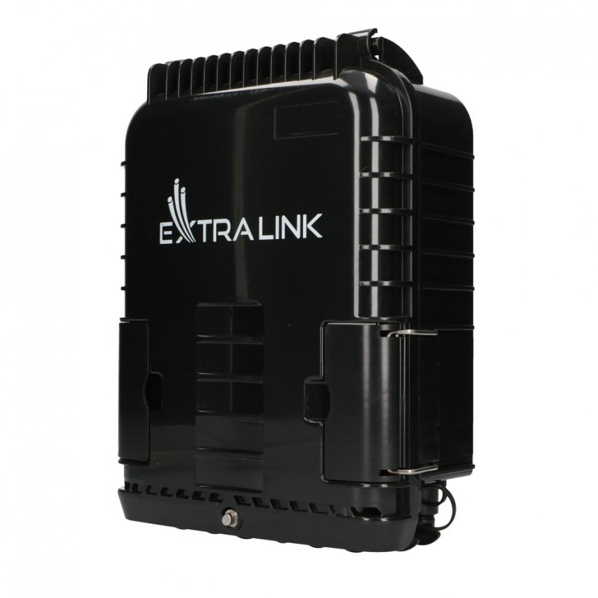 Extralink JENNIFER 16 CORE FIBER OPTIC TERMINAL BOX BLACK WITH CONNECTOR – 4