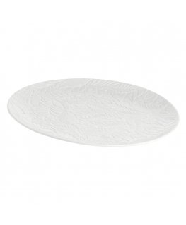 Bosco Round Serving Tray - White, 34 cm