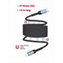 Swissten Magnetic Self-Winding USB-C / Lightning Data Cable 1m Swissten Magnetic Self-Winding USB-C / Lightning Data Cable 1m
